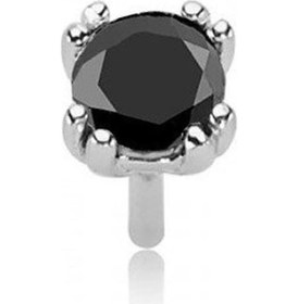 Resim Siyah Pırlanta Erkek Küpesi - 0.44 Karat 18 Ayar 