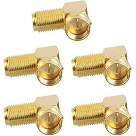 Resim electroon F Konnektör L 90 Derece Gold - 100Adet 