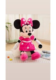 Resim Mickey Minnie Mouse Peluş Oyuncak Büyük Boy 50 Cm Hediyelik Uyku Arkadaşı PEMBE 