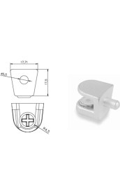 Resim 10 Adet Raf Pimi Vidasız 8 mm (8-2129-10) 