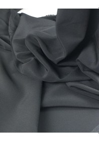 Resim Telalı Siyah Renkte Krep Kumaş En 130 Cm X Boy 325 Cm -9617 Renkli 