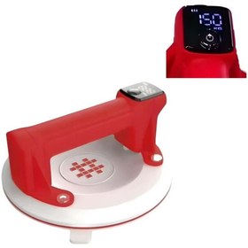 Resim SHİJİNG Tools P613 Şarjlı Hava Pompalı Dijital Vantuz - Cam Granit Seramik Ayna Taşıma Vantuzu 