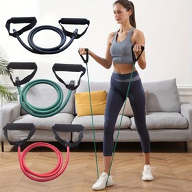 Resim 5 Seviyeli Direnç Bandı, Tutacaklı, TPE Kumaş, Çok Renkli, Ev Egzersizi ve Güç Antrenmanı İçin İdeal - Yoga, Pilates, Boks İçin Mükemmel, Birleştirilebilir, Noel, Sevgililer Günü, Anneler Günü, Paskalya Hediyesi Olarak Uygun 