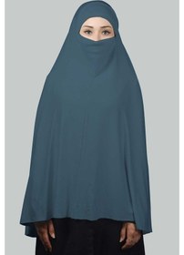 Resim Altobeh Hazır Türban Peçeli Pratik Eşarp Tesettür Nikaplı Hijab - Namaz Örtüsü Sufle (5XL)- Açık Petrol 