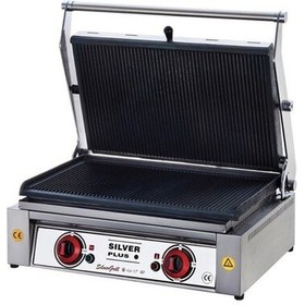 Resim Işıkgaz Silverinox Plus Elektrikli Döküm 16 Dilim Tost Makinesi 