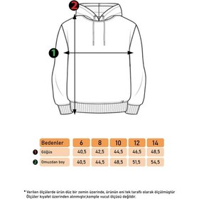 Resim Toontoy Kız Çocuk Baskılı Kanguru Cepli Sweatshirt Siyah 