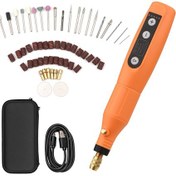 Resim Reedark Taşınabilir Şarjlı Döner Alet Seti - 5 Hız Ayarlı Usb Mini Taşlama Makinesi, Kesme, Zımparalama, Parlatma İçin Çoklu Aksesuarlı 