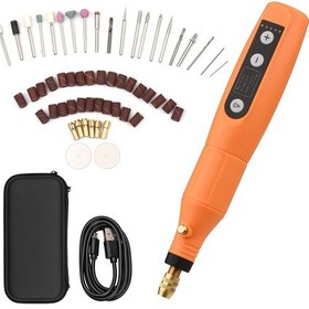 Resim Reedark Taşınabilir Şarjlı Döner Alet Seti - 5 Hız Ayarlı Usb Mini Taşlama Makinesi, Kesme, Zımparalama, Parlatma İçin Çoklu Aksesuarlı 