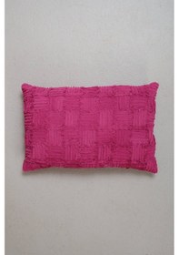 Resim Peraluna Foam Pıllow Şifon Şerit Triko Yastık Kılıfı 60x40 Cm Fuşya - Fuşya 