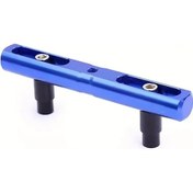 Resim Chuangyinshop Mavi Evrensel Motosiklet Telefon Tutucu Yatay Bar Fonksiyonel Uzatma Çubuğu Navigasyon Standı 