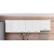 Resim Minar 265 Cm Mutfak Dolabı Beyaz 265-B4-Üst Modül Beyaz 