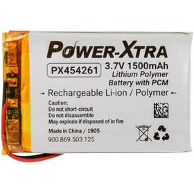 Resim Power-Xtra PX454261 3.7V 1500 Mah Li-Polymer Pil(Devreli\u002F1.5A) 