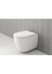 Resim Bocchi Venezia Asma Klozet Rimless Kanalsız, Parlak Beyaz Kapak Hariç 1295-001-0128 Parlak Beyaz 