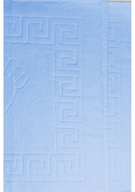 Resim 5 Li Otel Ayak Havlusu Bukle Ayak İzli 50x70 Cm Renkli 16/2 Avs 250 Gr Mavi 