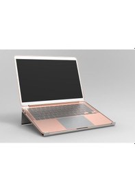 Resim İlgi Trafik Laptop Standı Metal Laptop Tutucu Bilgisayar Yükseltici Siyah 