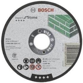 Resim Bosch 115x2.5 Mm Expert For Stone Düz 2608600320 