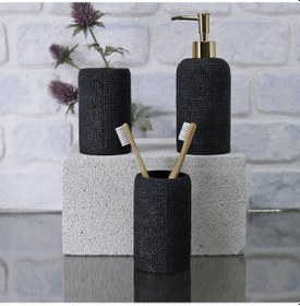 Resim Natural Diş Fırçalık Siyah 