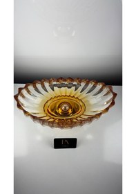 Resim Kristal Gondol Şekerlik Sunumluk Söz Nişan Kız İsteme Çikolatalık Dekoratif Obje Biblo Süs Eşya Gold 