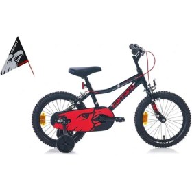 Resim Carraro Red Eagle Erkek Çocuk Bisikleti 220H V 16 Jant Mat Siyah Kırmızı 