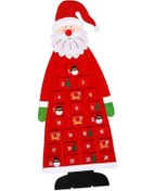 Resim Homyl Yılbaşı Baba Şekli Advent Takvimi Dıy Parti Yatak 114cmx43cm 