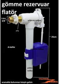 Resim Gömme Rezervuar Flatörü 3/8 Vitra Geberit Modeli Şamandıra İç Tak 