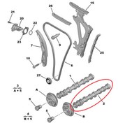 Resim Peugeot 3008 (2024-2025) 1.2 Benzinli Egzoz Eksantrik Mili (Orijinal) 