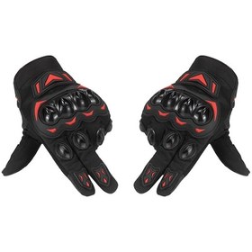 Resim Siyah Ve Kırmızı Xxl Eldiven, Kaymaz, Aşınmaya Dayanıklı, Dokunmatik Ekran Ve Güneş Koruması 