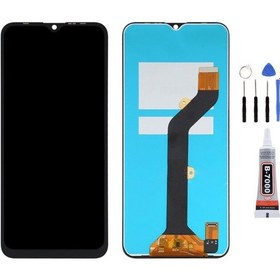 Resim İnfinix Hot 10i Ekran Lcd Dokunmatik Tamir Seti Ve Yapıştırıcı Yanında Yedcom 