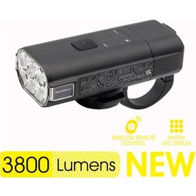 Resim Moon Rıgel Power-s 3800 Lümen Usb Bisiklet Ön Lambası Siyah 