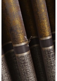 Resim Leonessa Pano Fon Perde V-2505 Sarı Sarı 