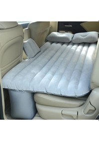 Resim Araç İçi Şişme Yatak Şişme Araba Koltuğu Yatağı Gri Renk 