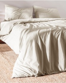 Resim Madame Coco Rosalie Tek Kişilik %100 Pamuk Armürlü Nevresim Takımı - Bej Nt0000000361 