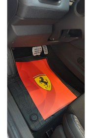 Resim as garaj FERRARİ DESENLİ OTOMOBİL DEKOR PASPAS KAĞIT 50'Lİ 
