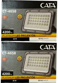 Resim Cata Ct-4658 50w 6500k Beyaz Işık Led Projektör 2 Adet 