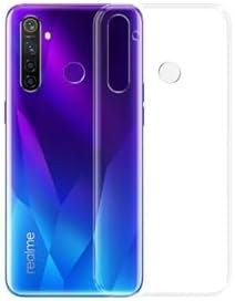 Resim Gpack Realme 5 Pro ile Uyumlu Kılıf, Süper Silikon Arka Koruma, Nano Glass, Şeffaf 