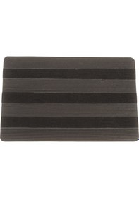 Resim Paspas, 3 Şeritli Siyah Halılı Paspas, 45 70 