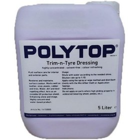 Resim Polytop Trim & Tyre Dressing Motor Trim Koruyucu Ve Parlatıcı 5lt. 