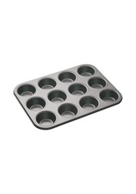 Resim Teflon Kek Kalıbı Muffin 12 Li Metalik 
