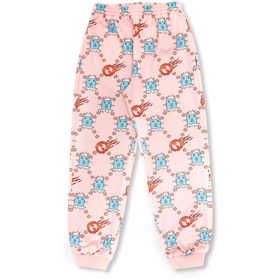 Resim Pembe Desenli Unisex Çocuk Jogger Pantolon 