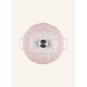 Resim 26 cm Emaye Döküm Güveç Tencere Çiçek Kapaklı Fırın & Ocak Uyumlu 