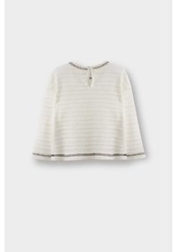 Resim Defacto Kız Bebek Regular Fit Penye Uzun Kollu Tişört G5170a525wner105 Ekru-er105 
