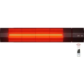 Resim Ardonat Inox Halogen Black Pro Plus 3000 Watt Kumandalı Dış Mekan Isıtıcı. 
