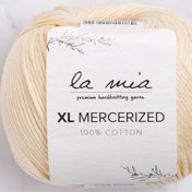 Resim La Mia XL Mercerized Krem El Örgü İpi - 174 - 33769 