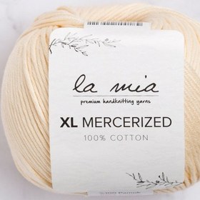 Resim La Mia XL Mercerized Krem El Örgü İpi - 174 - 33769 