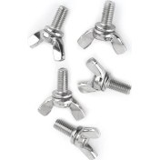 Resim Tenfowee 304 Paslanmaz Çelik Kelepçe Somunu M5 40mm - 5 Adet - Endüstriyel Ve Konstrüksiyon Sabitleyici - Kanatlı Kafa Tasarımı 