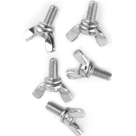 Resim Tenfowee 304 Paslanmaz Çelik Kelepçe Somunu M5 40mm - 5 Adet - Endüstriyel Ve Konstrüksiyon Sabitleyici - Kanatlı Kafa Tasarımı 