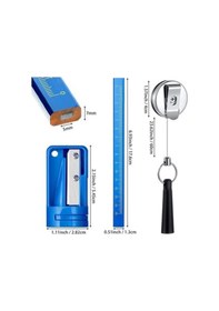 Resim Zcjb Zoroom 20 İnşaat Kalemi, 2 Kalemtıraş Ve 2 Silikon Geri Çekilebilir Kalemlik, Kalem Kesici İşaretleme Aleti Seti-76623 