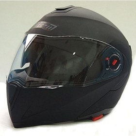 Resim Free-M 961 Çeneden Açılır Kask Güneş Vizörlü (Mat Siyah) 