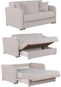 Resim Kilim Mobilya Adonis XL Yataklı Kanepe 160 Krem 