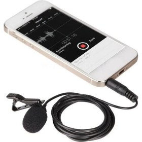 Resim 3C Store Taşınabilir Mini Yaka Mikrofonu 3.5mm Jack Kravat Klipsi Mikrofonlar Akıllı Telefon Kayıt Pc Klipsli Yaka Konuşma Şarkı Konuşması Içın (Yurt Dışından) 